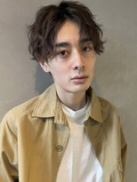 【PARK】ナチュラルセンターパート×スパイラルパーマ