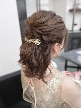 スイート ヘアデザイン(Suite HAIR DESIGN) 《 ヘアアレンジ》ハーフアップ ボブ