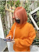 ピンクオレンジとボブ