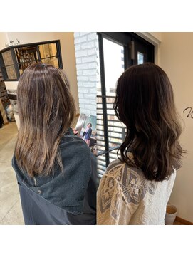 ディッシュ 五反田(dish) シークレットハイライト/グレーベージュ/白髪☆五反田駅美容室