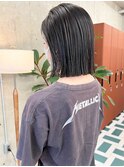 ボブ×地毛風ダークグレー