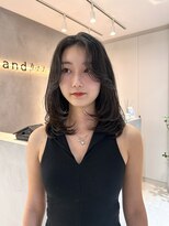 サンド 池袋(sand)&nbsp;韓国風ヘア/レイヤーカット/ベージュカラー/顔周りカット