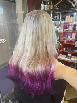 グリッツ (GLITZ) 10代20代ミルクティーピンク裾カラーデザインカラー石川町駅