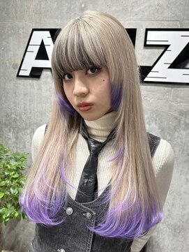 オルズ 渋谷(ALLZ) ハイトーンホワイトレイヤーダブルカラーケアブリーチケアカラー