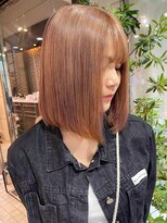 ヘアーアンドメイク ビス(HAIR&MAKE bis)&nbsp;ほんのりピンクベージュ【西尾瑠華】