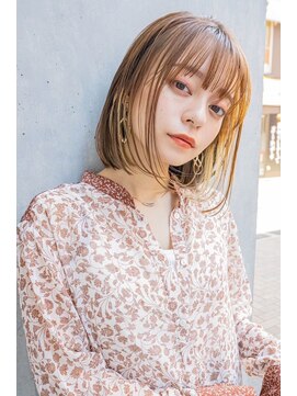 レゴ(REGO) 大人小顔ボブ#ダークパープルミルクブラウン