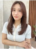 顔周りレイヤー 韓国レイヤーカット 髪質改善イルミナカラー青山