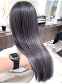 ラベンダーグレー系バレイヤージュ