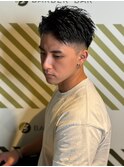 男らしさのある流行のハーフバックスタイル #1