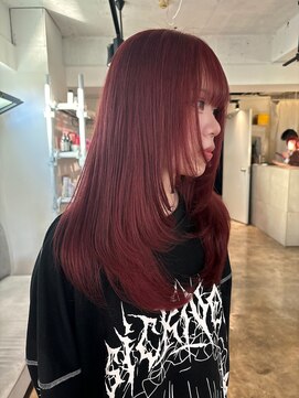 ザ オーダー(THE ORDER) レイヤーカット/暖色カラー/赤髪/チェリーレッドカラー