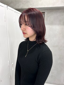 スウィープ(sweep) ブリーチなし/ダブルカラー/レッド/天神/大名