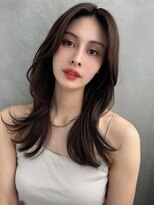 ソヨン 金山店(SOYON)&nbsp;フェミニンロング/似合わせカット/メルティカラー/かきあげ前髪