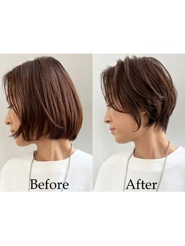 【ショートやボブにしたい方必見】繊細な似合わせカットで、周りと差がつくショートスタイルを叶えます。