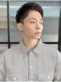 メンズショート/アップバンク/前髪上げ/押上