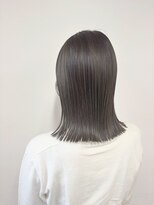 美容室 スタイルエキシティ(STYLE EKI CITY) 切りっぱなしボブ/ダークベージュ/艶髪