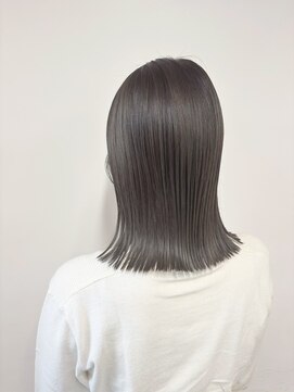 美容室 スタイルエキシティ(STYLE EKI CITY) 切りっぱなしボブ/ダークベージュ/艶髪