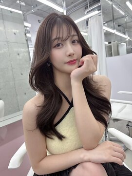 フォンズ(FONS) 透明感グレージュカラー/韓国くびれヘア/ロングレイヤー/表参道