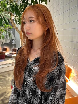 ローエ バイ デコ(Rohe by DECO) 【廣川】オレンジベージュ/レイヤーカット/シャギー/ザクザク