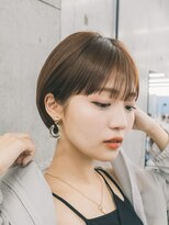 ガーデンヨコハマ(GARDEN YOKOHAMA) ショート ショートボブ ハイライトカラー 縮毛矯正 夏