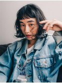 《benji》ボブに動きのあるパーマ