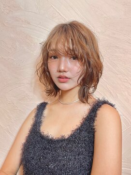 リベルタ(liberta) ミディアムウルフ×ナチュラルパーマ《liberta/こえび》