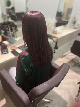 トワ 函館店(TOWA) チェリーブラウン ブリーチあり