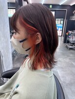 ルビオ(RuBio)&nbsp;インナーカラー×オレンジ