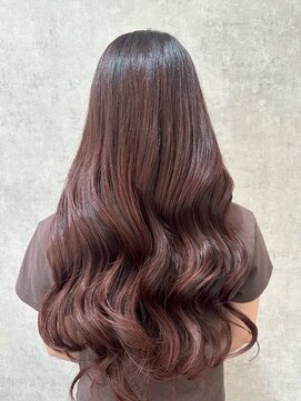 ヘアー ワークス ボナ 前橋店(HAIR WORKS bona.) 毛先までうるおう、圧倒的なツヤが魅力◎深みカラーロング