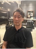 MEN’S HAIR/サーフカール/刈り上げセンターパート/広尾駅