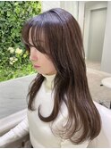 【久留米】肌映えカラー/前髪カット/立体レイヤーカット