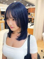 デコラ DECOR&nbsp;ネイビーブルー×レイヤーミディ