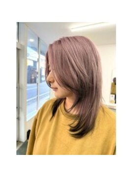 エッジ ヘア メイク(edge hair +make) カラー/ブリーチ/ダブルカラー/リタッチ/韓国/ハイライト/流山