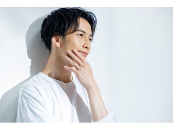 ヘアー サロン ハレ(Hair Salon Ha Le)の写真/【全席半個室】ビジネスマンに嬉しいメニューが充実！南国風カフェのような落ち着いた空間が魅力★