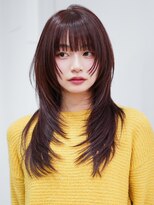 アイティーバイアルバム 八王子店(IT by ALBUM)&nbsp;顔周りレイヤーロング前髪カット韓国ヘア_F1482