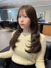 エミュ 伏見 国際センター(emu) オリーブベージュ/ベージュカラー/顔周りレイヤー/韓国風