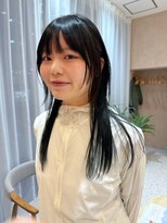 オン キャナルシティ博多前店(on)&nbsp;【晴音】顔まわりレイヤー/重めバング/ロング/20代