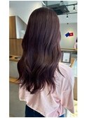 大人ピンクブラウン【30代/イルミナカラー/縮毛矯正/髪質改善】