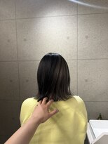 ウニュ(unu.) アンブレラカラー/デザインカラー/切りっぱなしボブ
