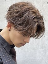 フィフス 大分(fifth)&nbsp;大分シャドウパーマメンズカットラウンドマッシュセンターパート
