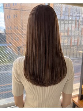 零秒女髪 千里丘店 髪質改善カラーで叶える艶やか上品ロング艶髪美髪艶カラー艶感