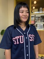 ヒントステーション(HINTSTATION) 〈浅草 半個室〉オン眉顔周りハッシュレイヤースタイル