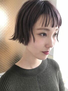チクロヘアー(Ticro hair) 【ticro大石】ミニボブラベンダー