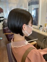 ヘアーデザインエスケープラス(HairDesign SK Plus) 前下がりボブ@30代/40代/50代