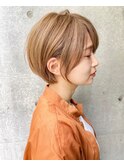 【春日美月】乾かすだけで丸みショート