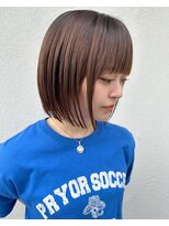 アイトーキョーエス 渋谷(AI TOKYO S)&nbsp;斜めバング/シルキーベージュ/ブラントカット[渋谷駅]