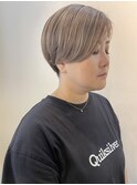 こまかいハイライトたっぷり!白髪ぼかし+刈り上げで大変身!