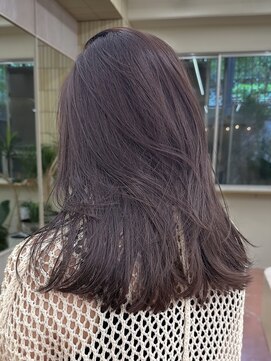 パークレーン アイス イヴェン(park lane ICI yeven) ブリーチなし　ラベンダーグレージュ　レイヤーカット/momoka