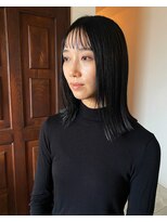 カット アトリエ ルームスリー(cut atelier room3)&nbsp;シースルーバング×外ハネミディアム