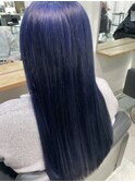 にじさんじ 長尾景 ケアブリーチ ネイビー ダブルカラー