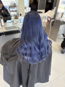 プティパ 水戸内原店(petit-pas) ◎ブリーチありネイビーブルーカラー◎